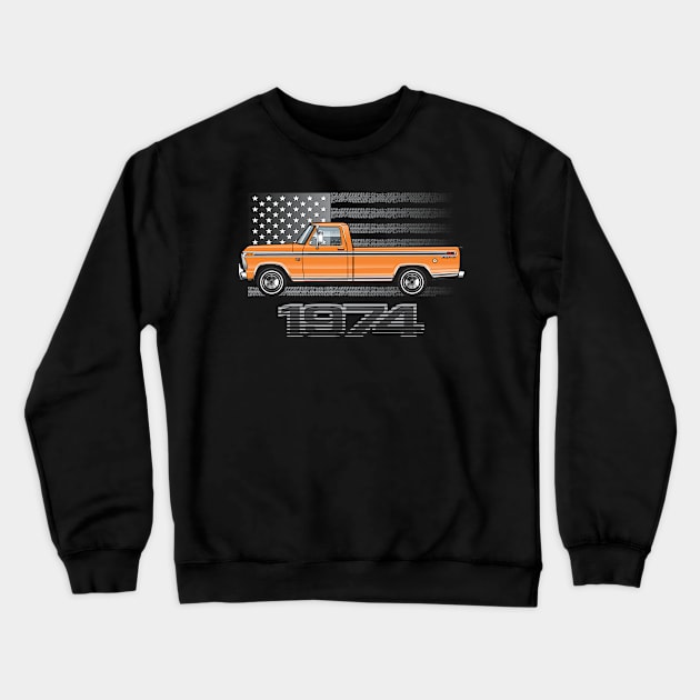 74 Orange Crewneck Sweatshirt by JRCustoms44